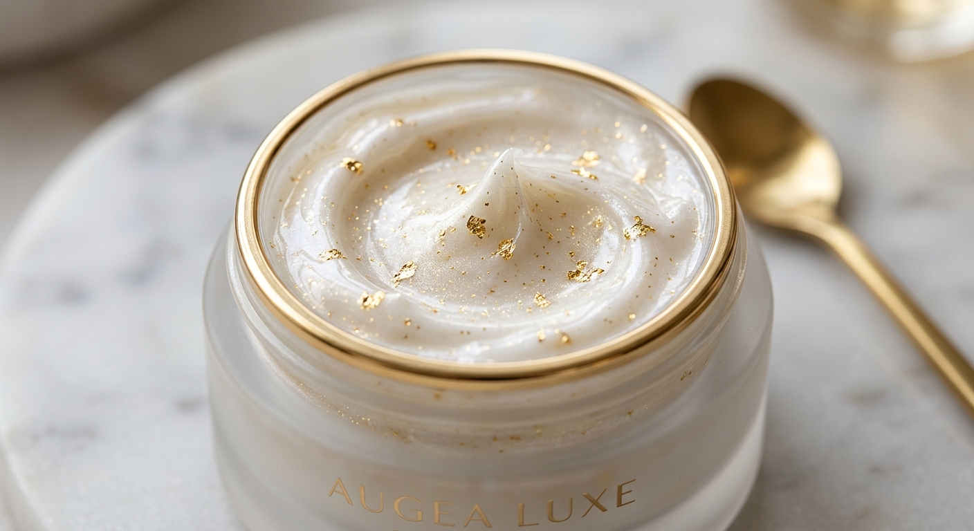 Texture of luxury skincare
